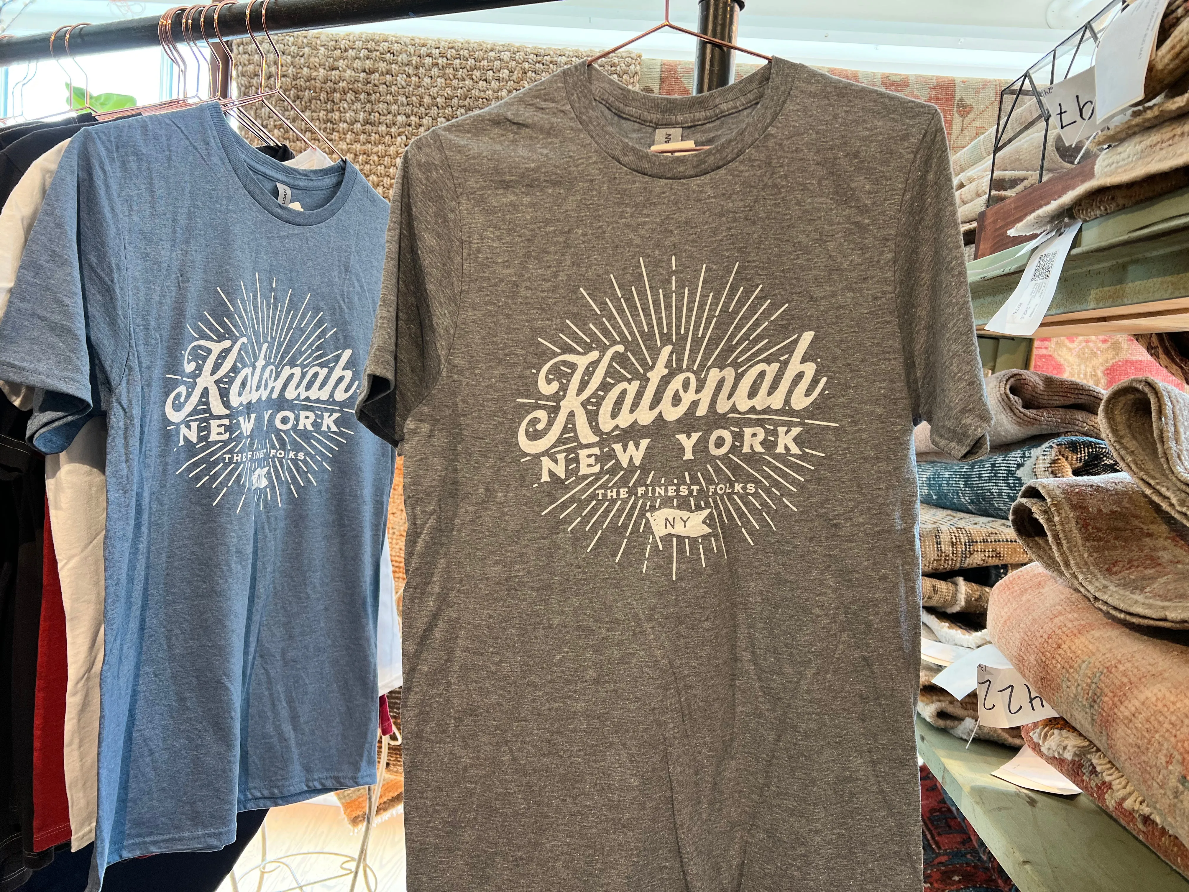 Unisex Katonah NY Finest Folks Tee Heather Gray