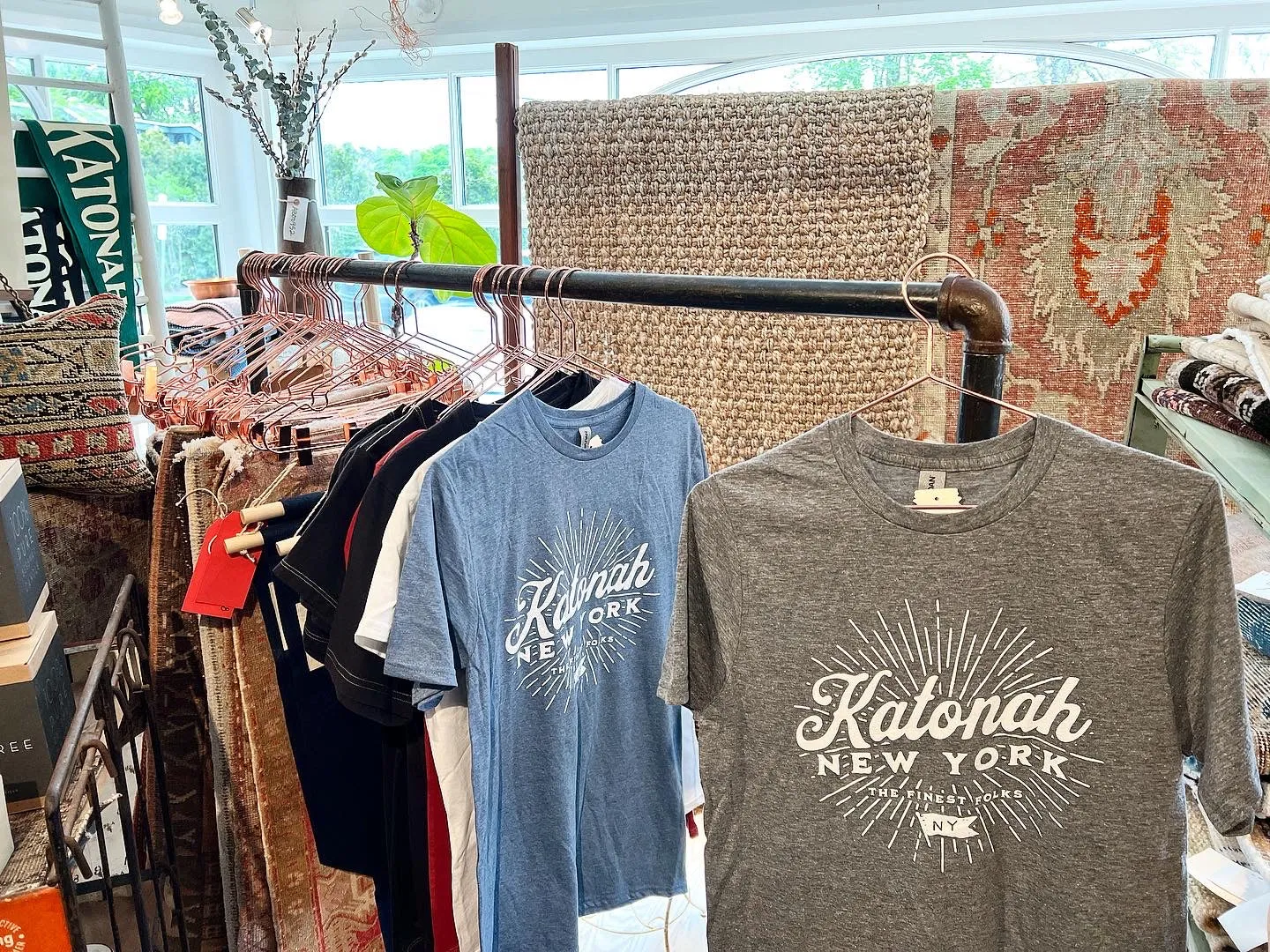 Unisex Katonah NY Finest Folks Tee Heather Gray