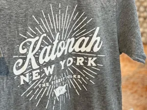 Unisex Katonah NY Finest Folks Tee Heather Gray
