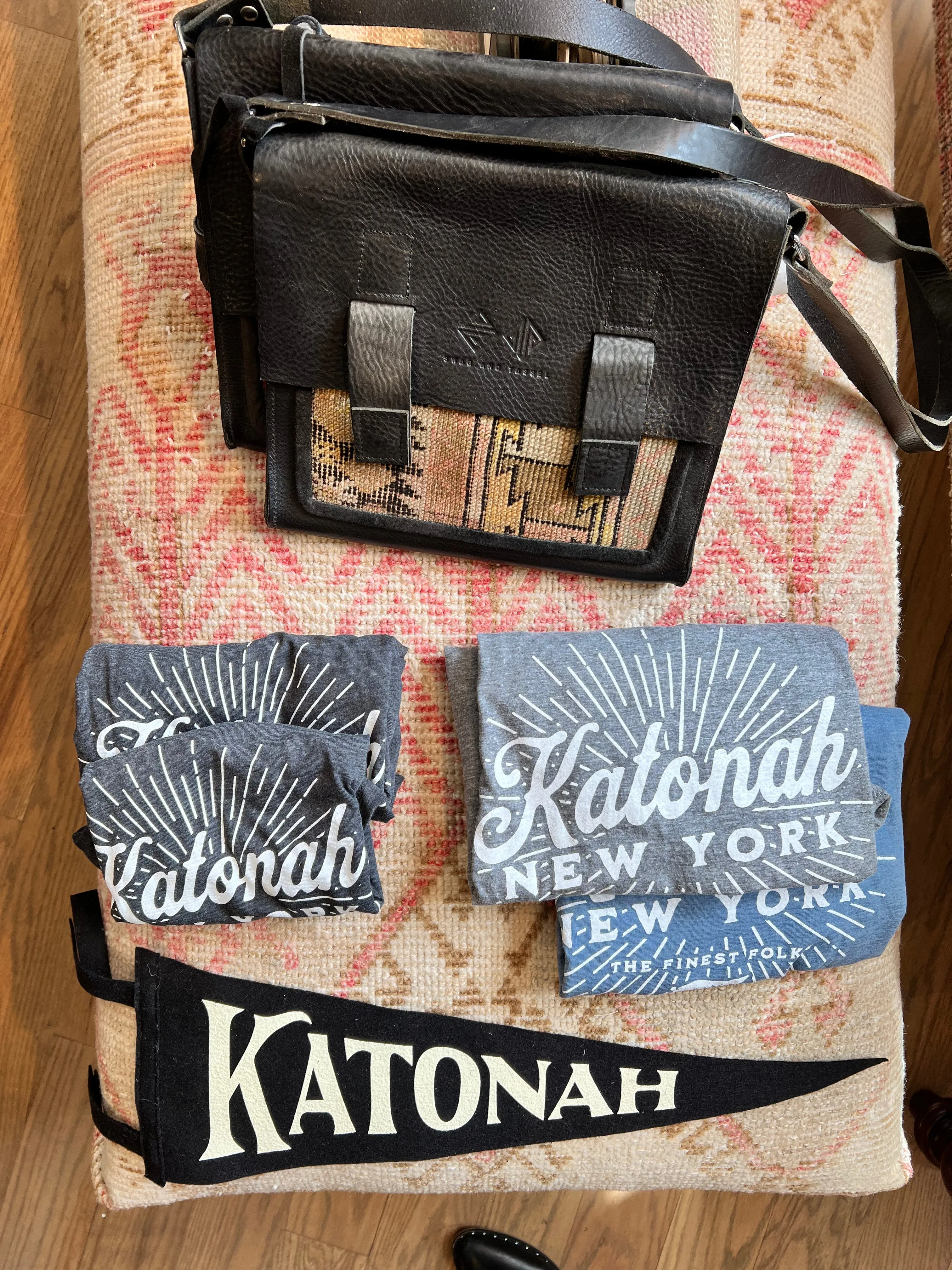 Unisex Katonah NY Finest Folks Tee Heather Gray