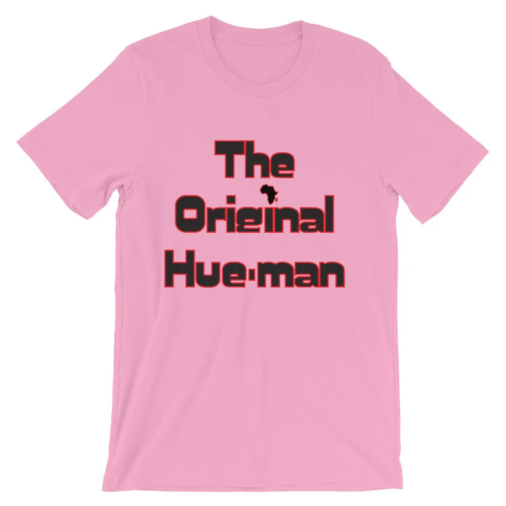 Unisex short sleeve Hue-Man t-shirt