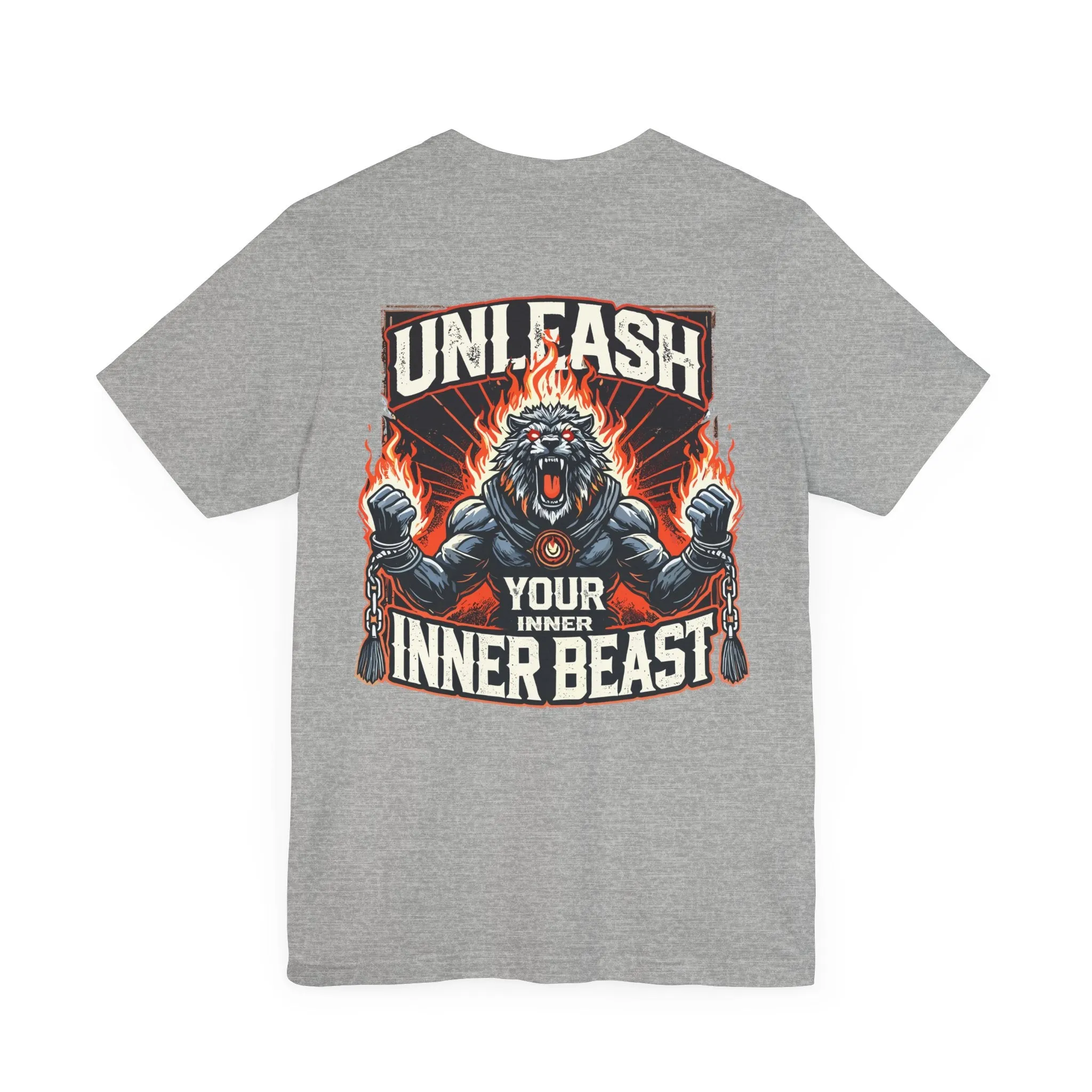 Unleash Your Inner Beast Inspirational Gym Shirt - Motivation for Your Workout - RISE SOVEREIGN