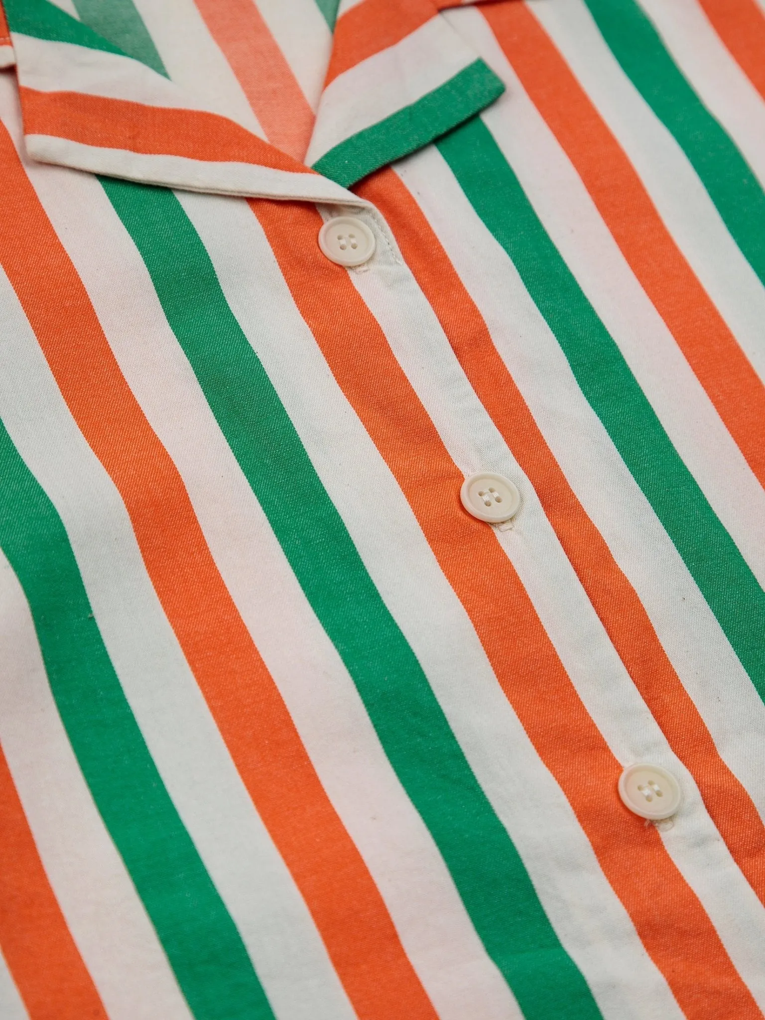Vertical Stripes Woven Shirt by Bobo Choses