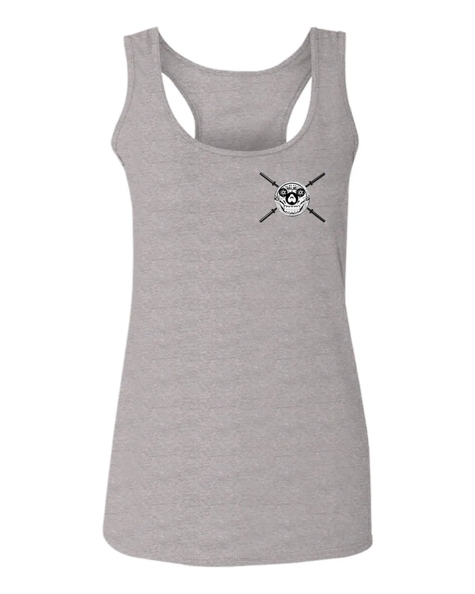 VICES AND VIRTUESS Funny Graphic Skull Deadlifts Day Fitness Gym Tough Workout  women's Tank Top sleeveless Racerback