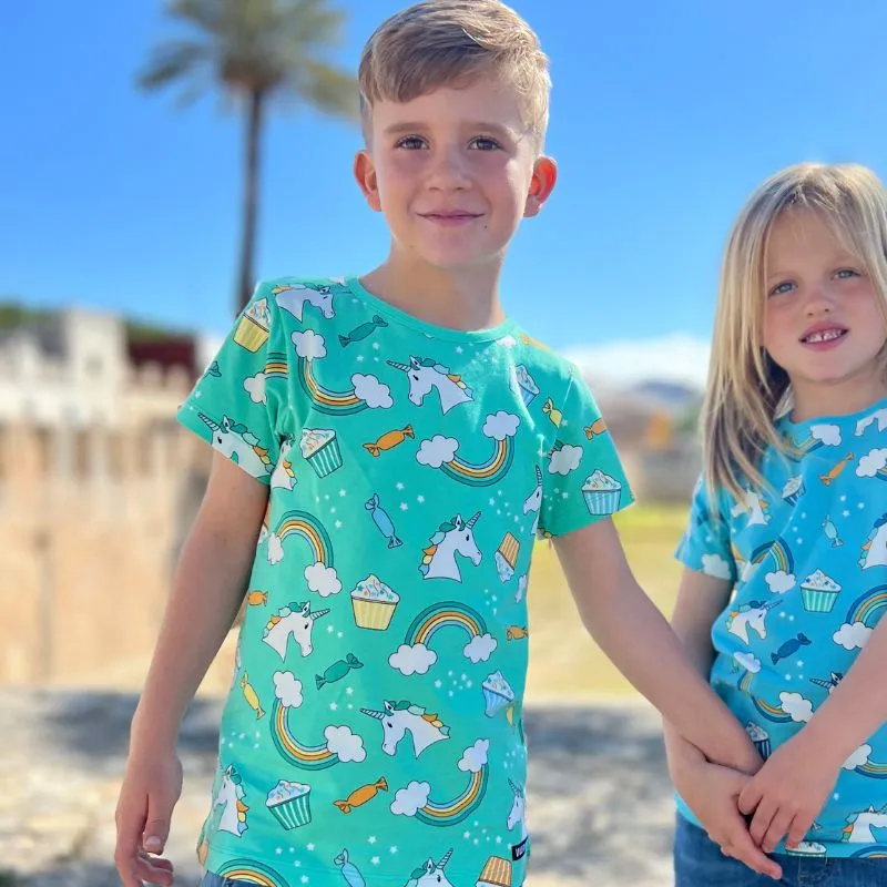 Villervalla Kids Unicorn T-Shirt - Pear Green