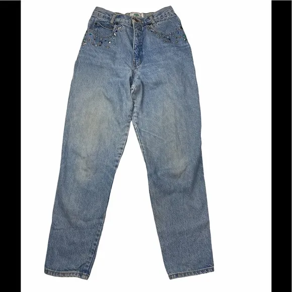 Vintage 80's Rhinestone Palmetto's Jeans 9