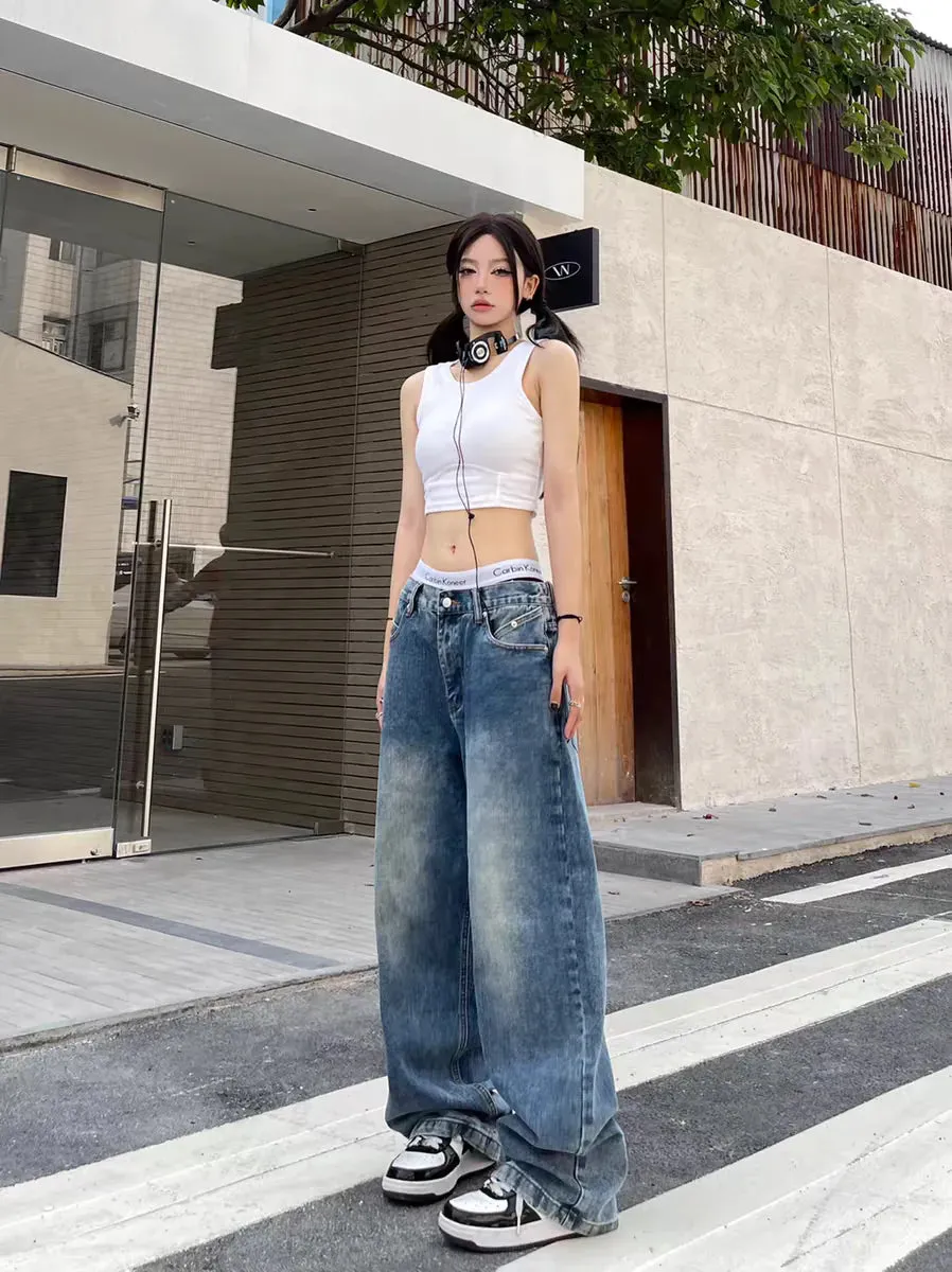 Vintage Baggy Jeans For Women