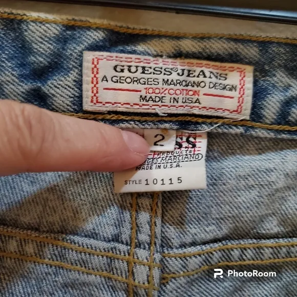Vintage Guess Button Fly Jeans Size 2 80s Made in USA Style 10115