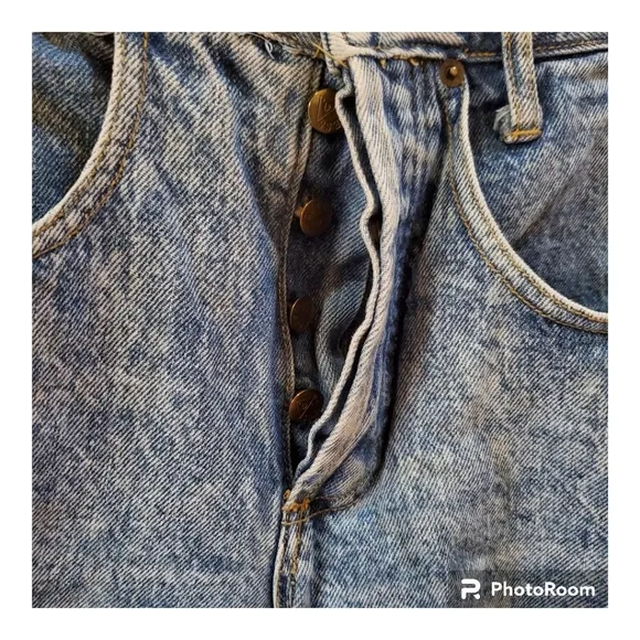 Vintage Guess Button Fly Jeans Size 2 80s Made in USA Style 10115