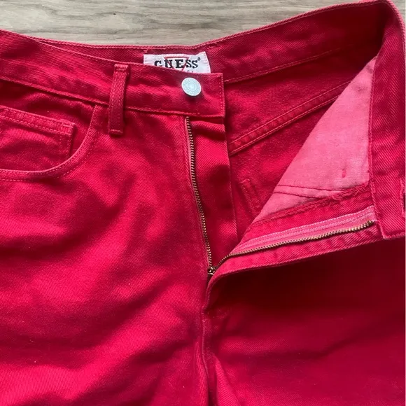 Vintage Guess Denim High Rise Denim Shorts