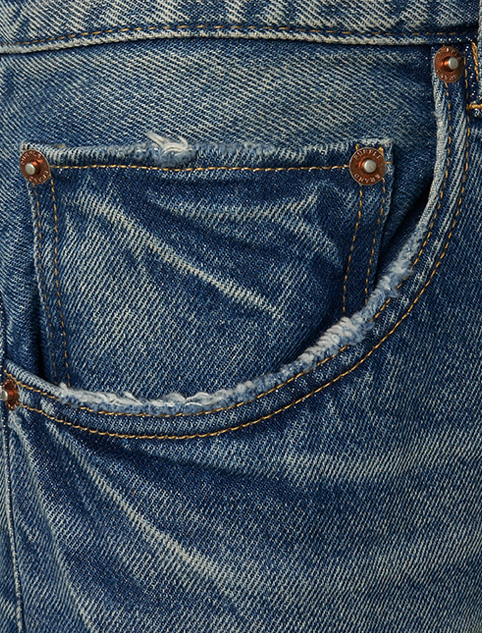 VINTAGE KNEE SLIT DENIM JEAN