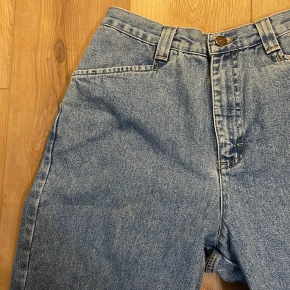 Vintage Lee denim blue jeans women’s size 8 Petite 10 R high waisted rise