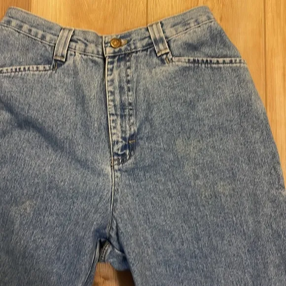Vintage Lee denim blue jeans women’s size 8 Petite 10 R high waisted rise