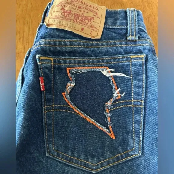 Vintage Levi Jeans Custom Pocketed 505s