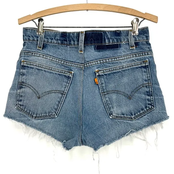vintage Levi’s denim shorts orange tab cutoffs
