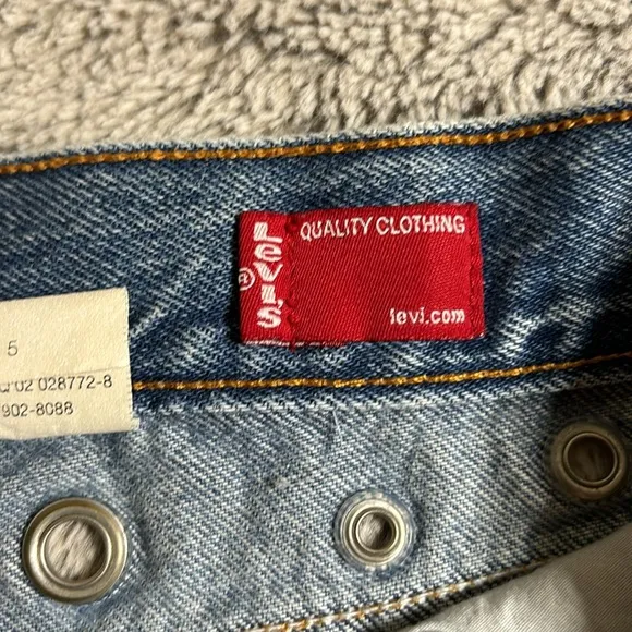 Vintage Levi’s Jean Shorts With Peek A Boo Grommets