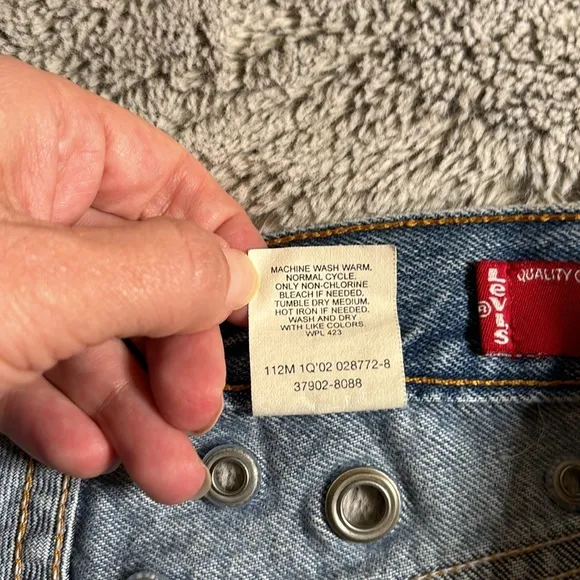 Vintage Levi’s Jean Shorts With Peek A Boo Grommets