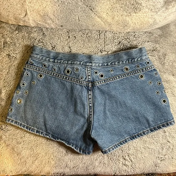 Vintage Levi’s Jean Shorts With Peek A Boo Grommets