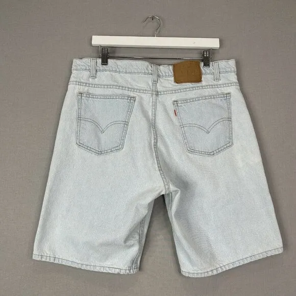 Vintage Levi's Womens Shorts 38 Blue 505 Orange Tab Relaxed Fit Jean Denim Basic