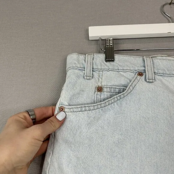Vintage Levi's Womens Shorts 38 Blue 505 Orange Tab Relaxed Fit Jean Denim Basic