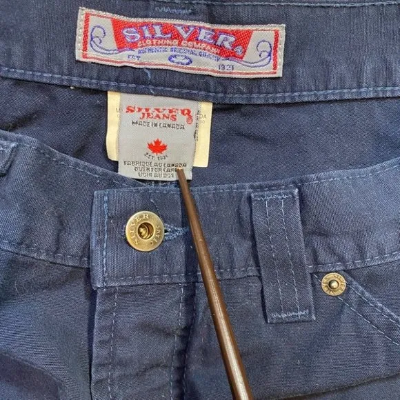 Vintage Silver Jeans High Rise Shorts