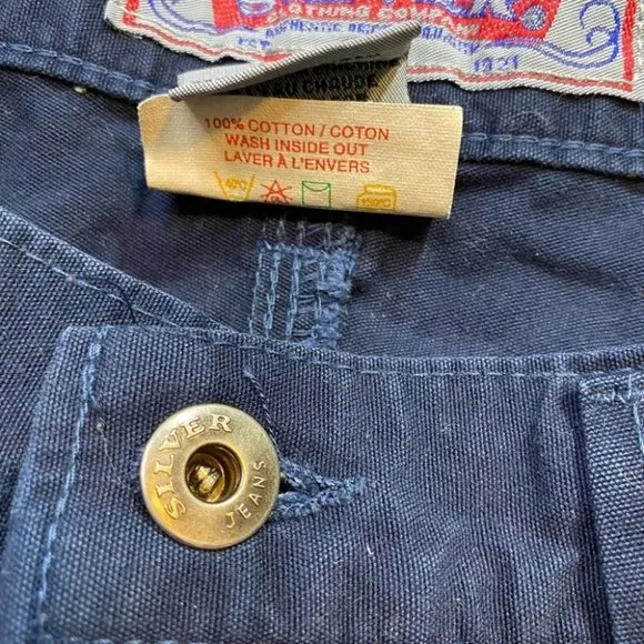 Vintage Silver Jeans High Rise Shorts