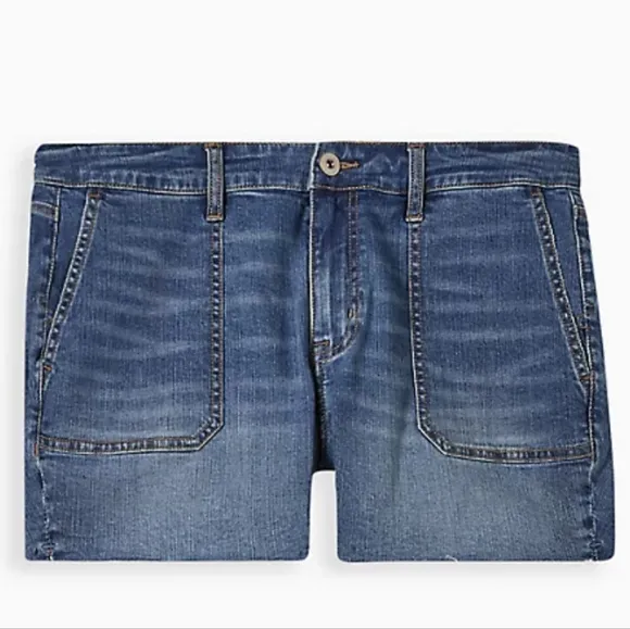 VINTAGE STRETCH HIGH-RISE SHORT SHORTS 3.5&quot; INSEAM