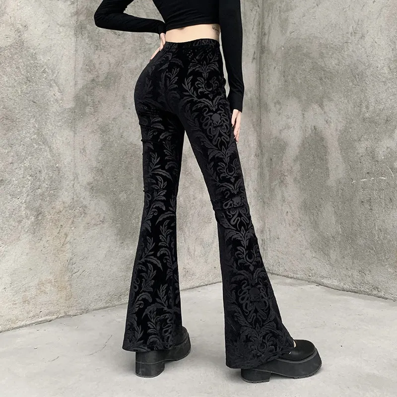Vintage Suede Embossed Trousers UB3473