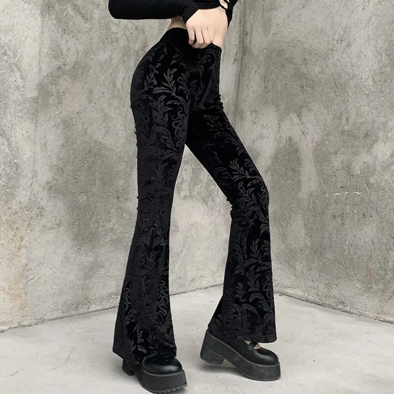 Vintage Suede Embossed Trousers UB3473