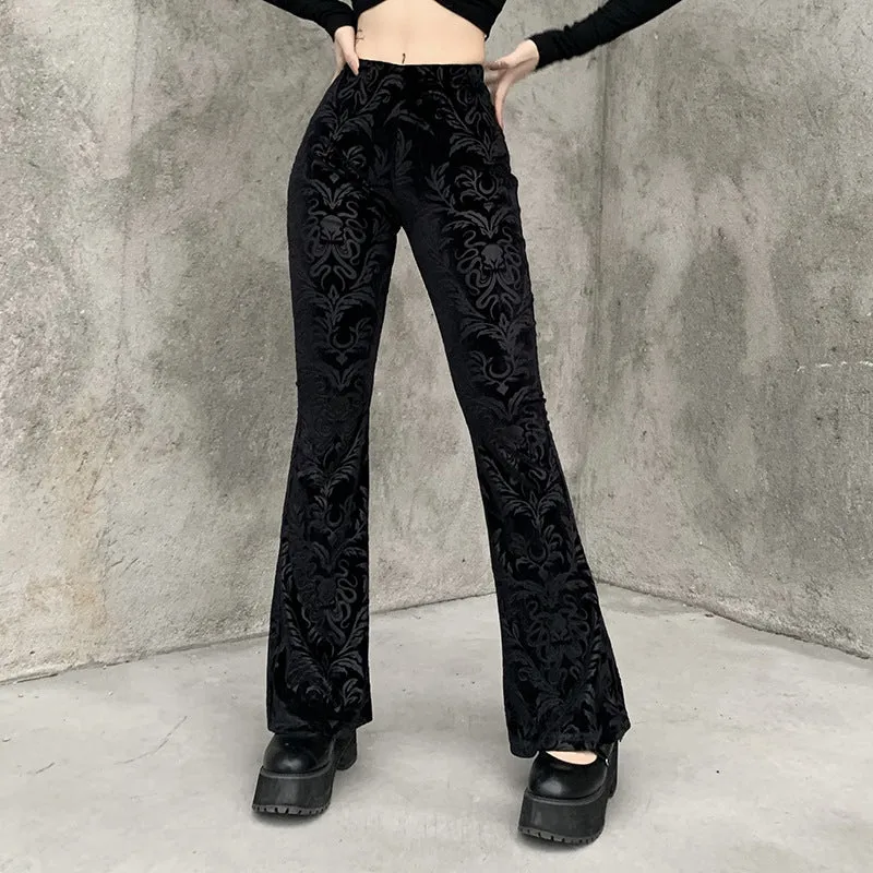 Vintage Suede Embossed Trousers UB3473