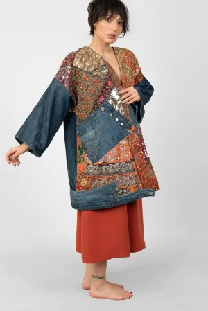 Vintage Textile Denim Coat