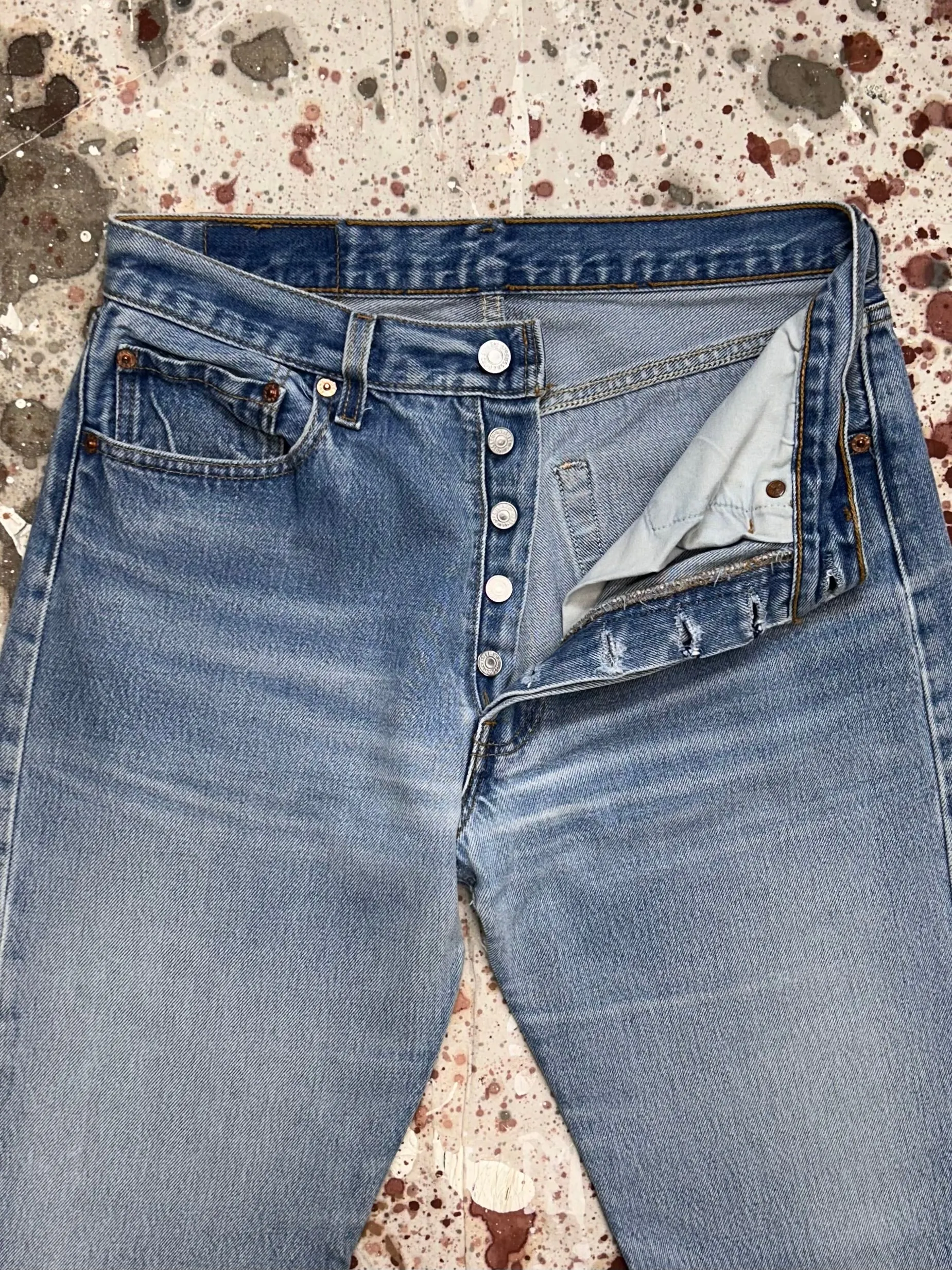 Vintage USA Made Levi 501 Super wash Denim Jeans (JYJ0924-269)
