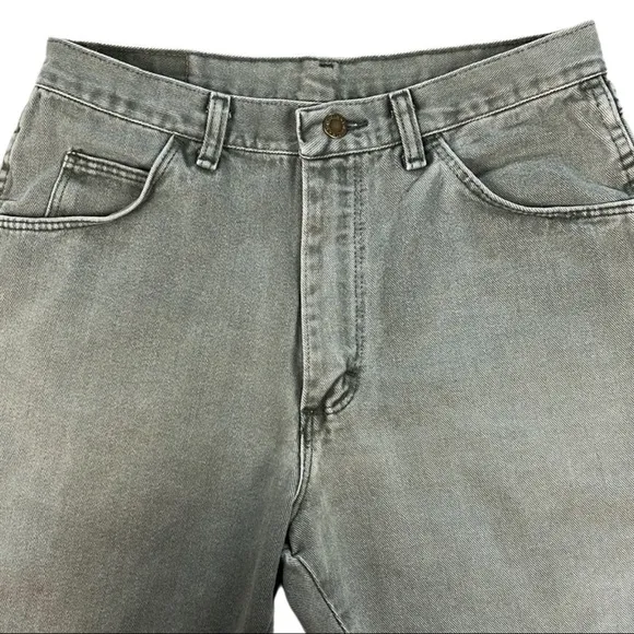Vintage Wrangler Denim Olive Green, Jean Shorts, Bermuda length