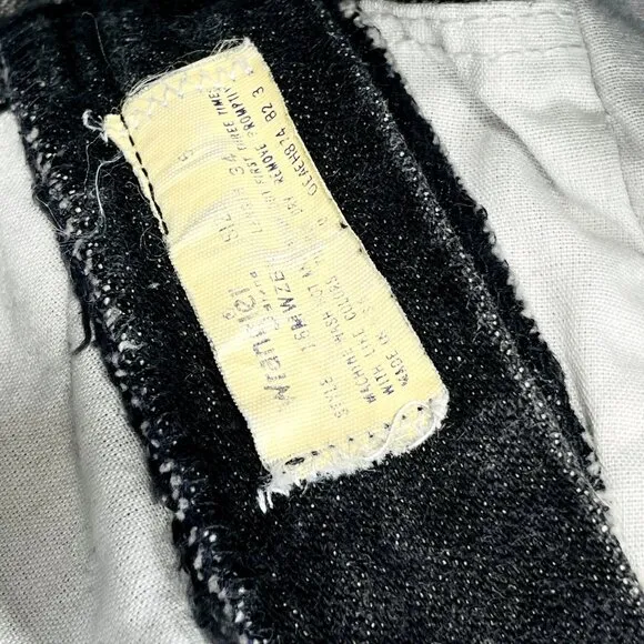 Vintage Wrangler Womens High Waist Black Denim Leather Patch Mom Jeans 5 / 25&quot;