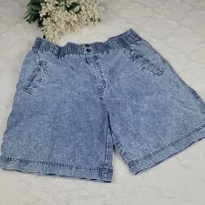 VINTAGE AMERICAN WEEKEND High Rise Elastic Denim Shorts [SIZE SMALL]