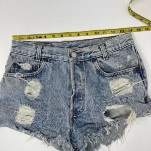 Vintage Levi’s 501 Acid Wash destroyed Shorts Sz 29
