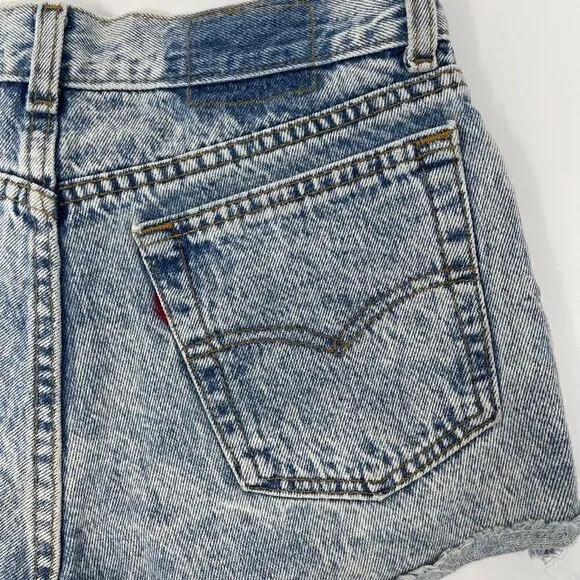 Vintage Levi’s 501 Acid Wash destroyed Shorts Sz 29