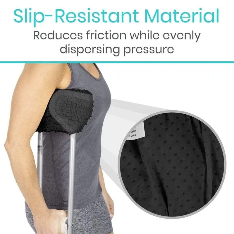Vive Sheepskin Crutch Pads