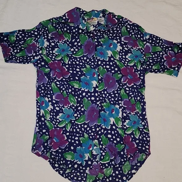 VTG short set granny core, shorts &amp; top, two piece set elastic waist 90's