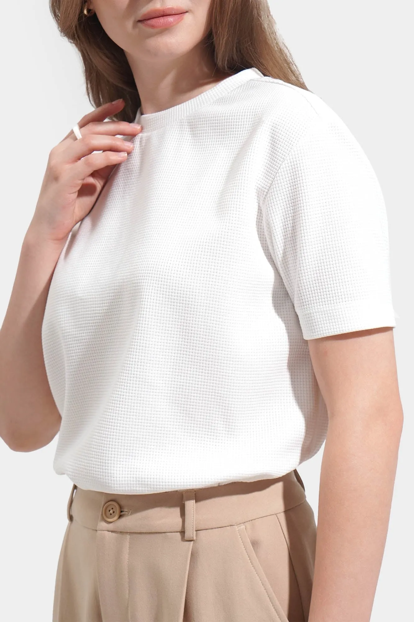 Waffle Relaxed Tee
