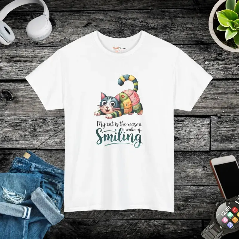 Wake Up Unisex Heavy Cotton Cat Lover Tee