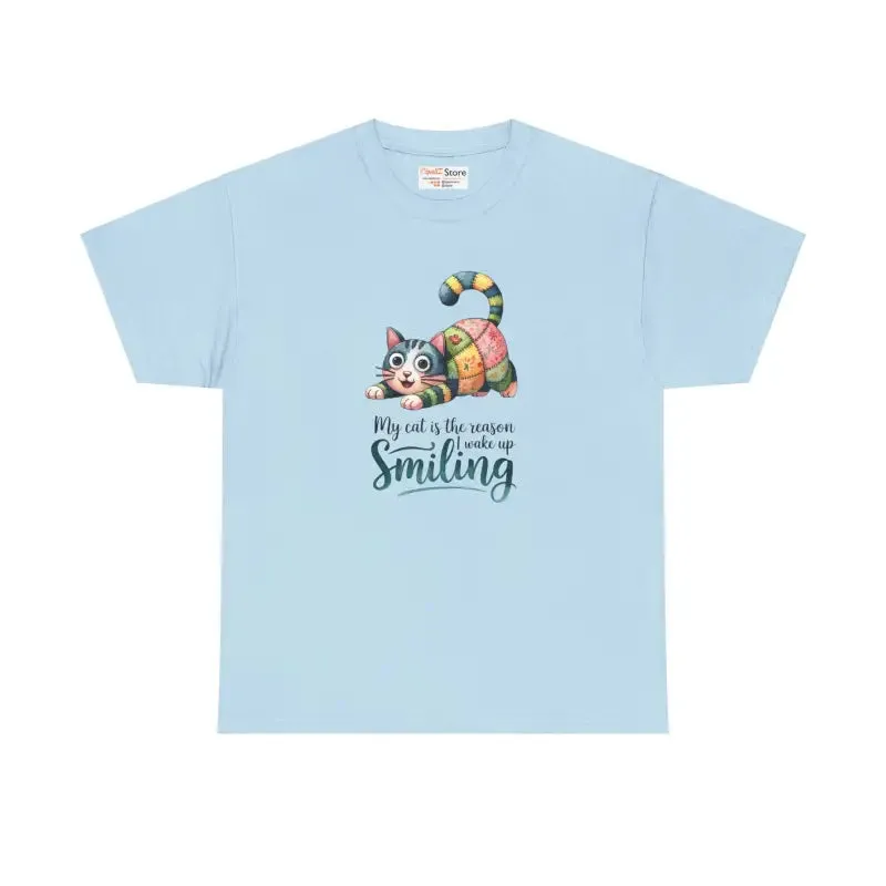 Wake Up Unisex Heavy Cotton Cat Lover Tee