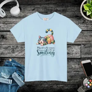 Wake Up Unisex Heavy Cotton Cat Lover Tee