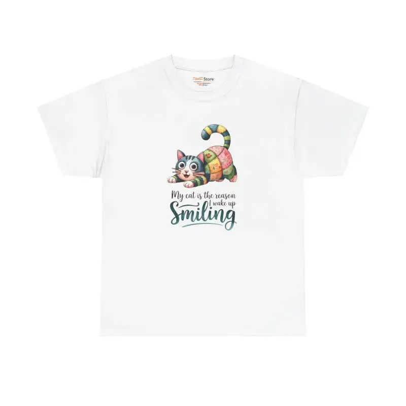 Wake Up Unisex Heavy Cotton Cat Lover Tee