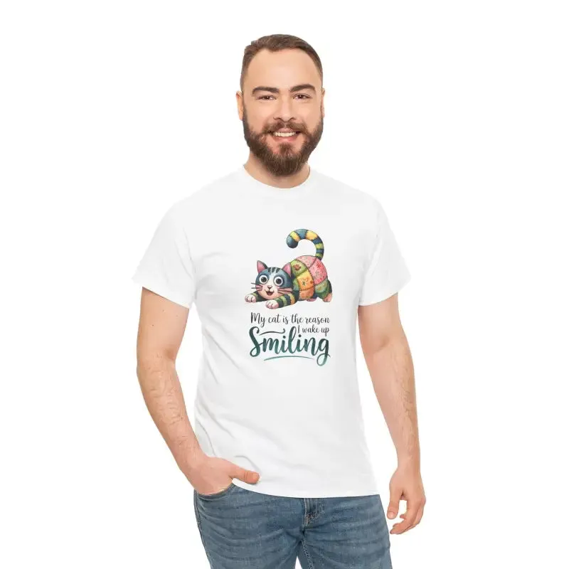 Wake Up Unisex Heavy Cotton Cat Lover Tee