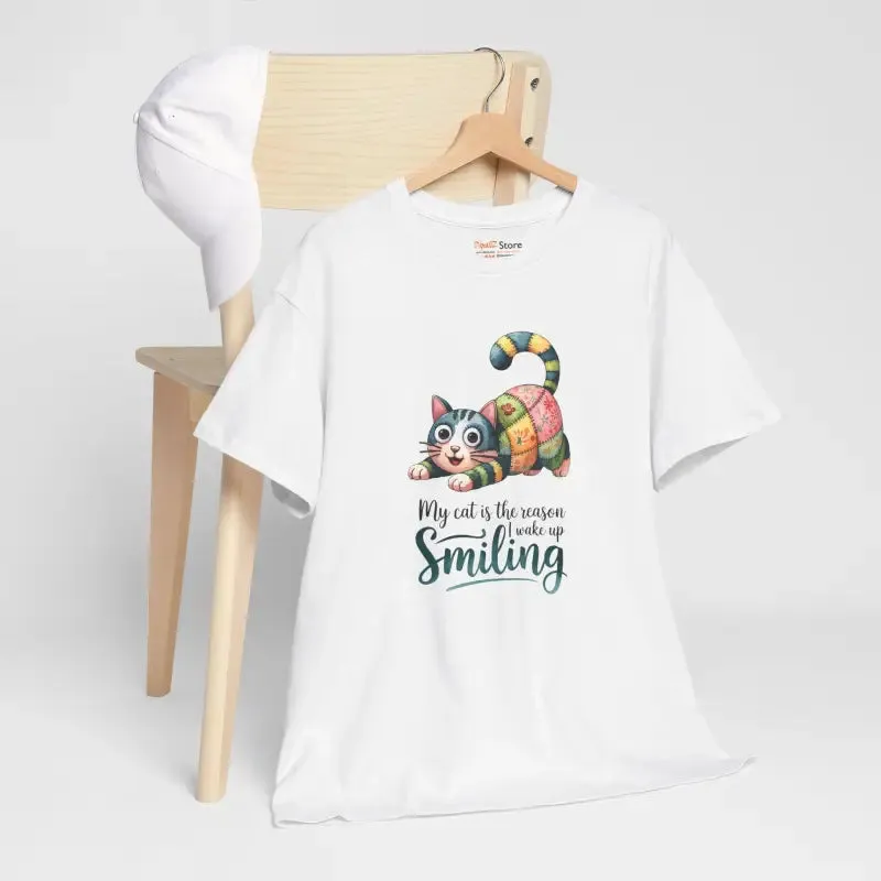 Wake Up Unisex Heavy Cotton Cat Lover Tee
