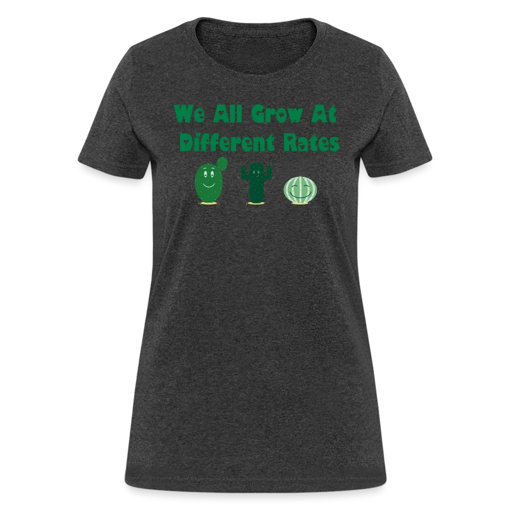 “We All Grow At Different Rates-Cactus”-Women's T-Shirt