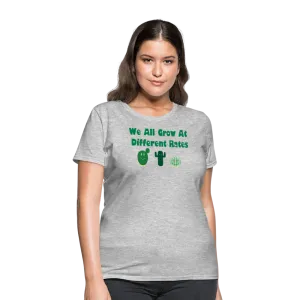 “We All Grow At Different Rates-Cactus”-Women's T-Shirt