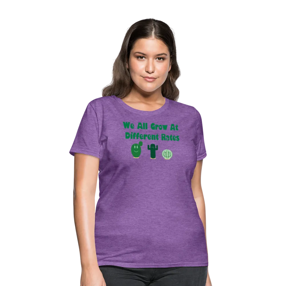 “We All Grow At Different Rates-Cactus”-Women's T-Shirt