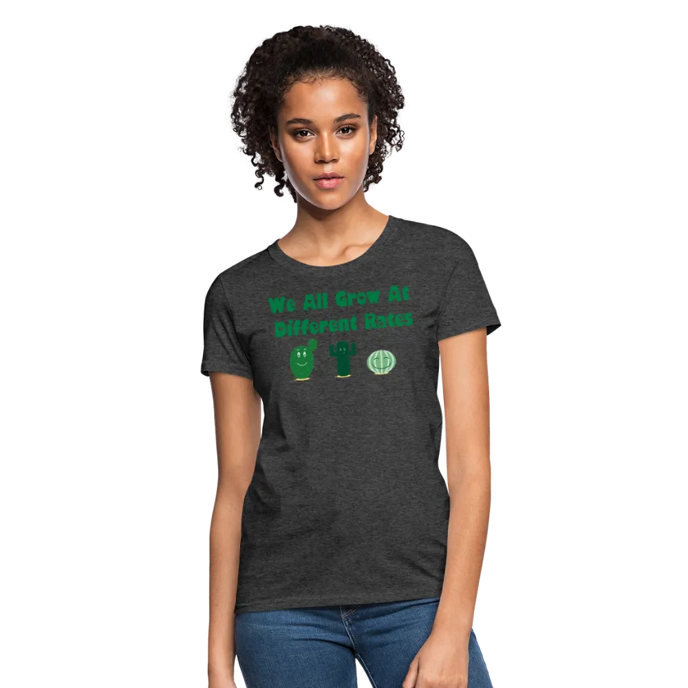 “We All Grow At Different Rates-Cactus”-Women's T-Shirt
